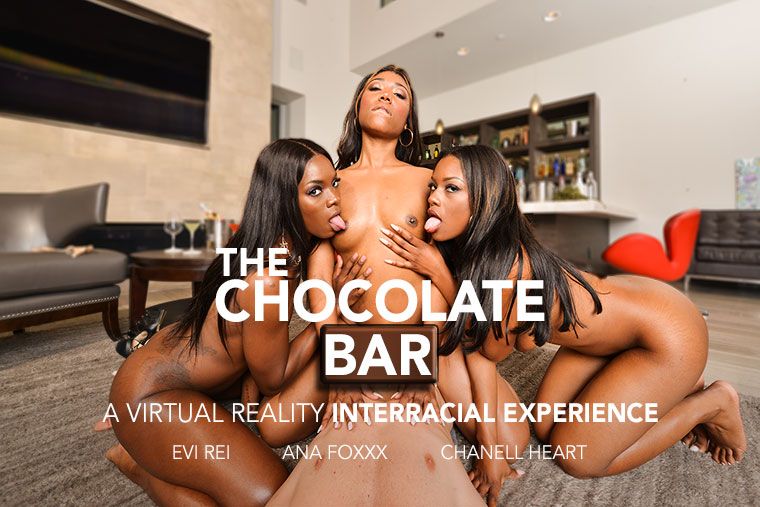 The Chocolate Bar Ana Foxxx, Chanell Heart, Evi Rei vr porn