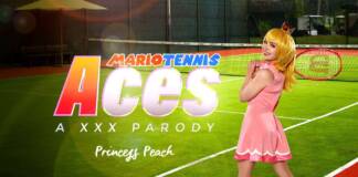 VRCosplayX - Mario Tennis Aces: Princess Peach A XXX Parody - Lilly Bell VRPorn